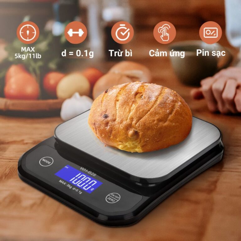 Cân điện tử WHB-28, tối đa 5kg, bước nhảy 0.1g - Image 3